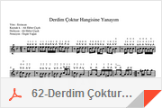 Derdim Çoktur Hangisine Yanayim